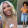 Lizzo continues to show off her extreme weight loss in two tiny bikinis