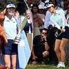 Aussie golfer Grace Kim produces insane moment of magic during tense play-off decider as she wins her first major at the Amundi Evian Championship