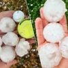 KIJK. Hagelbollen zo groot als “walnoten” vallen tijdens onweersbuien uit de lucht in Nederlands Limburg