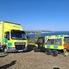 Woman rushed to hospital after paraglider crash 'where her parachute collapsed'