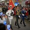 Militaire parade in Moskou tachtig jaar na Tweede Wereldoorlog, maar met geleende tanks