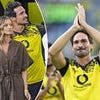 Revealed: How Mats Hummels 'reacted to his ex-wife's fury' after she complained their son, 7, 'had NOT been invited' to Borussia Dortmund farewell match - while he celebrated with model girlfriend 10 years his junior