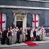Lionesses arrive at No 10 to meet with Angela Rayner after touching down in the UK to heroes' welcome after their history-making second Euros victory
