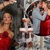 Olivia Attwood stuns in a red mini as she celebrates her 34th birthday with boozy champagne party with her celebrity pals in London's Mayfair