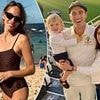 Becky Cummins stuns fans with her post-baby body just THREE WEEKS after giving birth to daughter with cricket superstar hubby Pat