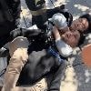 Watch moment brazen thief is tackled & put in chokehold by tourist after he ‘tried to steal his camera’ in Barcelona