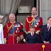 Long to reign over us! Crowds cheer King Charles and Queen Camilla on balcony as Kate, William and their children join them to see Trooping the Colour flypast