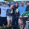 Pep Guardiola parties with the Gallagher family backstage before Oasis comeback gig - as he rocks a retro Man City shirt