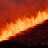 Volcano erupts in Iceland spewing lava from the ground