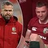 Footy coach Andy Farrell erupts as his British and Irish Lions players are busted in a shocking act in the dressing room on live TV