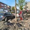Enorme ravage na ongeval met zeven auto’s in Hoboken: één persoon gearresteerd