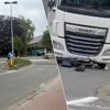 Man (53) ontsnapt aan ergste bij ongeval met vrachtwagen in Brugge: “Zijn fiets kwam wél onder truck terecht”