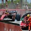 Lewis Hamilton's Ferrari misery continues as star CRASHES OUT of Monaco GP practice at 175MPH - as team face race against time before qualifying
