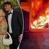 Fireball horror forces footy star Brandon Zerk-Thatcher and girlfriend to run for their lives as suspicious blaze only leaves them enough time to save two treasured possessions