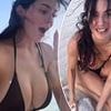 Kendall and Kylie Jenner are 'drunk' on vodka as they model tiny bikinis while frolicking on the beach