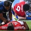 Nottingham Forest striker Taiwo Awoniyi has emergency surgery in hospital having played on with injury after colliding with the post - in incident which left owner Evangelos Marinakis fuming