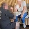 See the moment pot-bellied Casanova with SEVEN girlfriends is confronted by his lovers at a cafe - as the Jim Beam fan's love life explodes