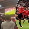 Awkward moment Man United fans go WILD celebrating Amad Diallo's miss in their Europa League final defeat by Tottenham