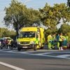 Motorrijder valt op klaverblad E17: zwaargewond naar ziekenhuis