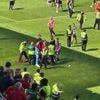 Skandal in Schottland: Gesichtsverletzung: Fußballprofi von Sitzschale getroffen