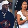 Floyd Mayweather steps out in LA with stunning model girlfriend while flaunting a wad of cash