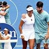 Giggling Emma Raducanu and Carlos Alcaraz show how much they enjoy each other's company with plenty of chemistry in US Open mixed doubles defeat, writes MATTHEW LAMBWELL