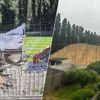 Gigantische berg zand van werken op Antwerp FC veroorzaakt hinder bij buren: “We poetsen non-stop, en buitenzitten is onmogelijk