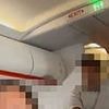 Terrifying moment easyJet passenger yells 'I've got a bomb' on packed flight before hero pins him down