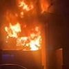 Man arrested on suspicion of murder after mother is killed alongside her three children aged four, eight and 15 in horror house fire