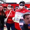 Nottingham Forest fans taunt Gary Neville with a X-rated chant and masks after Sky Sports pundit is banned from the City Ground for Chelsea clash