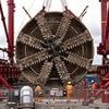 Giant tunnelling machine is lifted to the surface after finishing HS2 tunnels (no wonder it's costing so much)