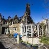 Thatched cottage is destroyed in just eight minutes after fire rips through its roof - weeks before the 17th century property was due to be tiled over