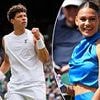 Loved-up Trinity Rodman stuns in blue dress as she returns to Wimbledon to support tennis star boyfriend Ben Shelton