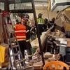 Dozens injured after huge gas explosion in Madrid bar: Emergency workers and search dogs comb through the wreckage