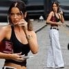 Maura Higgins sends temperatures soaring as she shows off her toned figure in a skimpy black top while stepping out in scorching London