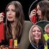 Maria Sharapova is reduced to TEARS by brutal hot wings challenge - as tennis legend opens up on her notorious grunting habit