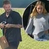 David Beckham's private jet arrives back in Luton after enjoying swanky dinner in Paris with his family to celebrate his 50th birthday