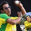 Is this the worst sport statue EVER? Fans have a field day as cricket legend Wasim Akram gets immortalised in tribute that 'looks more like Sylvester Stallone'
