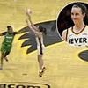 Breathtaking moment Caitlin Clark makes insane 36-foot shot from her own logo on Iowa homecoming