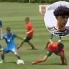 Fans on social media offer their verdicts on Cristiano Ronaldo Jr's Portugal U15 debut as footage emerges