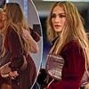 Jennifer Lopez hugs director Ridley Scott while visiting her ex-husband Ben Affleck's LA office