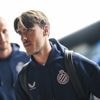 Audoor en Diakhon aan de aftrap bij Club Brugge op het veld van La Louvière