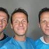 Identical triplets who went bald at the same time undergo dramatic hair transformation thanks to 'the only treatment that really works'