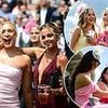 Bottoms up! Dreary weather no match for Epsom's winning women on Ladies Day as racegoers celebrate their winnings in style