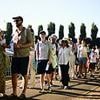 Tennis fans told NOT to travel to Wimbledon with queue 'at capacity' and crowds facing 'several hours to get in' in 34C on hottest opening day ever