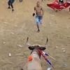 Bullfighter, 35, is gored to death after taunting animal at packed festival