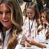 Melania Trump showcases her maternal side during rare appearance as she entertains kids at the White House