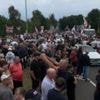 Hundreds of protesters gather at asylum hotel