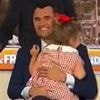 Emotional video shows Charlie Kirk embrace his young daughter as she visited him on TV set