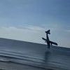Terrifying moment plane nose-dives into the sea just yards from luxury hotel guests, killing five on board, 'during parachute practice'